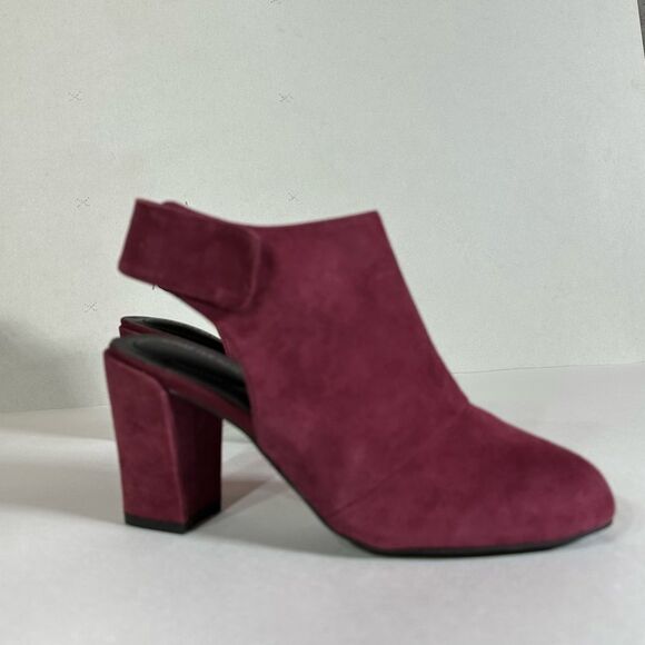 Adam Tucker burgundy suede heel Size 7.5 - Picture 9 of 9